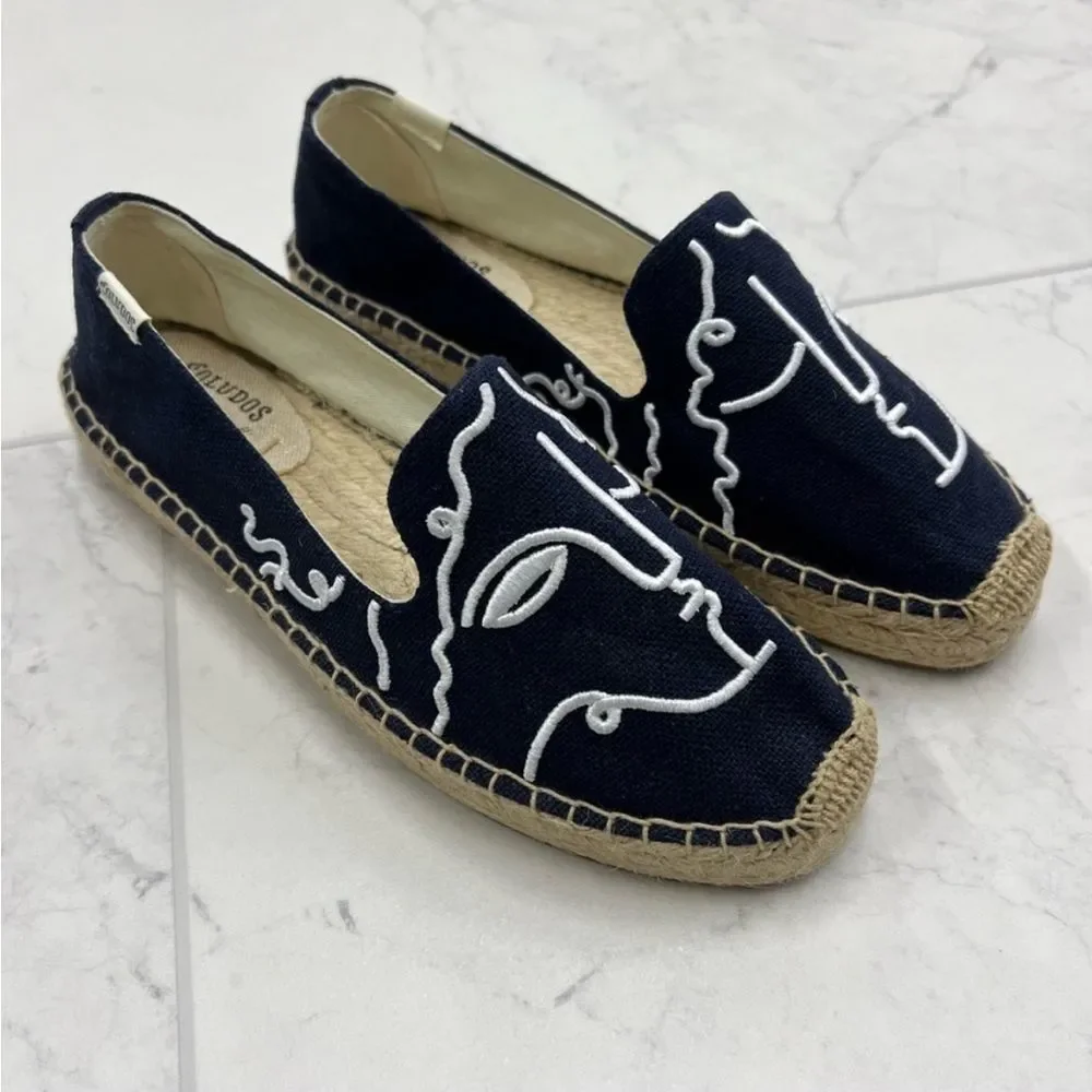 Soludos X Garance Vallee Visage Smoking Slipper
